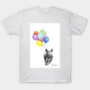 The Rhino and The Balloons T-Shirt